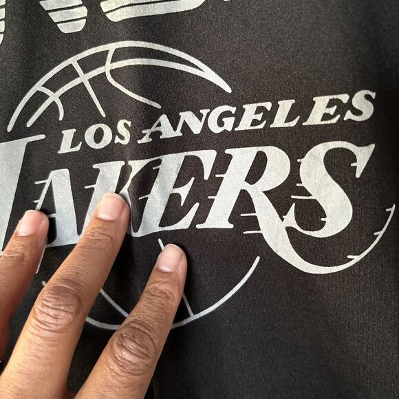 Los Angeles Lakers Shirt Men's Small NBA Reflective Short Sleeve Performance - Picture 6 of 8